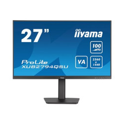 iiyama ProLite XUB2794QSU-B6 - LED monitor - 27" - 2560 x 1440 WQHD @ 100 Hz - VA - 250 cd m2 - 4000:1 - 1 ms - HDMI, DisplayPort - reproduktory - matná čerň