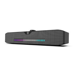 HP Soundbar DHS-4200, 2.0, 6W, černý, regulace hlasitosti, stolní, 3,5 mm jack (USB), podsvícený, 300Hz-20KHz