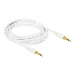 Delock - Audio kabel - stereo mini jack s piny (male) do stereo mini jack s piny (male) - 3 m - bílá