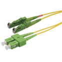 Patchcord FO Duplex E2000 APC-SC APC 9 125um 1m