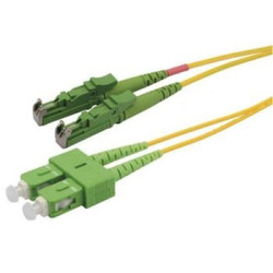 Patchcord FO Duplex E2000 APC-SC APC 9 125um 1m