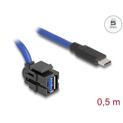 Keystone Module USB 5 Gbps A female to U, Keystone Module USB 5 Gbps A female to U