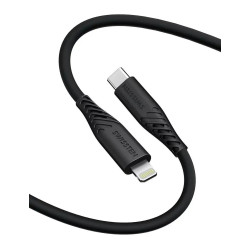 SWISSTEN DATOVÝ KABEL SOFT SILICONE USB-C LIGHTNING 1,2 M 60W ČERNÝ