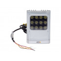 AXIS T90D25 AC DC W-LED Illuminator - Infračervený iluminátor - montáž na strop, montáž na sloupek, montáž na stěnu - interiér, venkovní použití - bílá, stříbrná - pro AXIS P1455-LE, P1455-LE-3 License Plate Verifier Kit, V5938 50 Hz