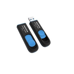 ADATA Flash Disk 256GB UV128, USB 3.1 Dash Drive (R:90 W:40 MB s) černá modrá