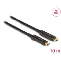 Delock - USB kabel - USB-C (M) do USB-C (M) - USB 3.2 Gen 1 DisplayPort 1.2 - 10 m - Active Optical Cable (AOC), podpora 4K60 Hz (3840 x 2160) - černá