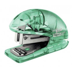 Mini sešívačka Rapid Colour´Ice F4, 10 listů, blistr, ledově zelená