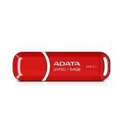 ADATA Flash Disk 64GB UV150, USB 3.1 Dash Drive (R:90 W:20 MB s) červená