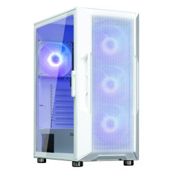 Zalman skříň I3 Neo ARGB white ATX 4x120 ARGB fan 2xUSB 3.0 1xUSB 2.0 prosklená bočnice mesh panel bílá