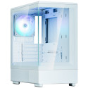 Zalman skříň P10 White miniT 1x120mm fan ARGB USB 3.0 USB-C temperované sklo bílá