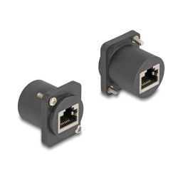 D-Type Module RJ45 jack to jack with scr, D-Type Module RJ45 jack to jack with scr