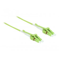 Delock - Kabel Fibre Channel - multirežim LC (M) uniboot do multirežim LC (M) uniboot - 2 m - optické vlákno - 50 125 mikron - OM5 - neobsahuje halogen - limetkově zelená