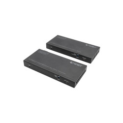 Digitus HDBaseT KVM Extender Set, 150 m 4K 60Hz, USB 2.0, PoC, IR, black