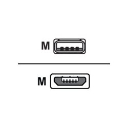 Delock EASY-USB - Kabel USB - Micro USB typ B (M) do USB (M) - 50 cm - konektor 90°