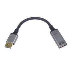 PremiumCord adaptér DisplayPort - HDMI, 8K@60Hz, 4K@144Hz Male Female, 20cm, pozlacené konektory