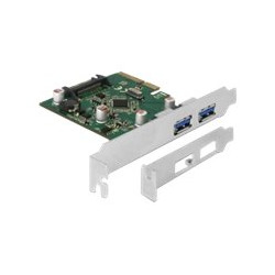Delock - USB adaptér - PCIe 3.0 x4 nízký profil - USB 3.1 Gen 2 x 2