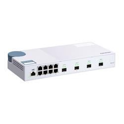 QNAP managovatelný switch QSW-M408S (12portu: 8x Gigabit port + 4x 10G SFP+ porty)