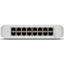 Ubiquiti Switch L2 UniFi USW-Lite-16-POE, 16-Port Gigabit, 8x PoE-out, PoE budget 45W