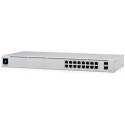 Ubiquiti Switch L2 UniFi USW-16-POE, 16-Port Gigabit, 8x PoE-out Gen 2, PoE budget 42W