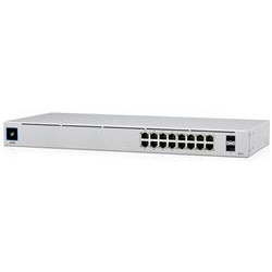 Ubiquiti Switch L2 UniFi USW-16-POE, 16-Port Gigabit, 8x PoE-out Gen 2, PoE budget 42W