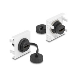 Delock - Easy 45 - zacvakávací modul - 45 x 45 mm - HDMI - 1 audio video zásuvka - 1 modul - bílá, RAL 9003