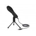 Delock - Mikrofon - USB - černá