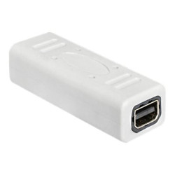 Delock - DisplayPort gender changer - Mini DisplayPort (F) do Mini DisplayPort (F) - 3.9 cm - bílá