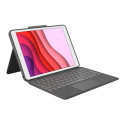 Logitech Combo Touch - Klávesnice a pouzdro - s trackpad - podsvícení - Apple Smart connector - QWERTZ - německá - grafit - pro Apple 10.2-inch iPad (7. generace, 8. generace, 9. generace)