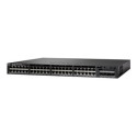 Cisco Catalyst 3650-48PS-S - Přepínač - L3 - řízený - 48 x 10 100 1000 (PoE+) + 4 x SFP - desktop, Lze montovat do rozvaděče - PoE+ (390 W)