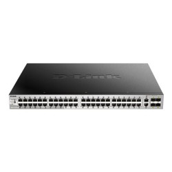 D-Link DGS 3130-54PS - Přepínač - L3 Lite - řízený - 48 x 10 100 1000 (PoE) + 2 x 10 Gigabit Ethernet + 4 x 10 Gigabit SFP+ (370 W)