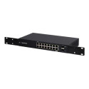 Ubiquiti EdgeSwitch 18X - Přepínač - řízený - 16 x 10 100 1000 + 2 x gigabitů SFP - Lze montovat do rozvaděče, pro připevnění na zeď - PoE Passthrough - napájení DC
