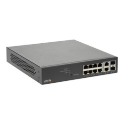 Axis T8508 PoE+ Network Switch - Přepínač - řízený - 8 x 10 100 1000 (PoE+) + 2 x combo Gigabit SFP (uplink) - desktop, Lze montovat do rozvaděče - PoE+ (130 W) - pro AXIS A1610, D3110, M3067, M3068, P1455, W400; Camera Station S1216, S1232