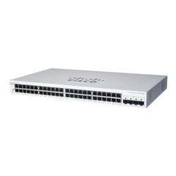 Cisco Business 220 Series CBS220-48P-4X - Přepínač - inteligentní - 48 x 10 100 1000 (PoE+) + 4 x 10 Gigabit SFP+ (uplink) - Lze montovat do rozvaděče - PoE+ (382 W)