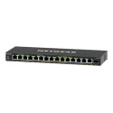 NETGEAR Plus GS316EP - Přepínač - řízený - 15 x 10 100 1000 (PoE+) + 1 x SFP - desktop, pro připevnění na zeď - PoE+ (180 W)