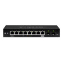 Ubiquiti EdgeSwitch 10X - Přepínač - řízený - 8 x 10 100 1000 + 2 x gigabitů SFP - Lze montovat do rozvaděče, pro připevnění na zeď - napájení DC