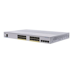 Cisco Business 250 Series CBS250-24P-4X - Přepínač - L3 - inteligentní - 24 x 10 100 1000 (PoE+) + 4 x 10 Gigabit SFP+ - Lze montovat do rozvaděče - PoE+ (195 W)