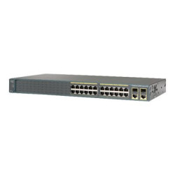 Cisco Catalyst 2960-Plus 24LC-S - Přepínač - řízený - 24 x 10 100 + 2 x kombinace Gigabit SFP - Lze montovat do rozvaděče - PoE (123 W)