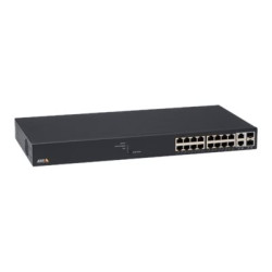 Axis T8516 - Přepínač - řízený - 16 x 10 100 1000 (PoE+) + 2 x 10 100 1000 SFP - desktop, Lze montovat do rozvaděče - PoE+ (240 W) - pro AXIS A1610, D3110, M3067, M3068, P1455, W400; Camera Station S1216, S1232, S1296