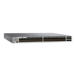 Cisco Catalyst 3850-48XS-S - Přepínač - L3 - řízený - 48 x 1 Gigabit 10 Gigabit SFP+ + 4 x 40 Gigabit QSFP+ (uplink) - proudění vzduchu zpředu dozadu - desktop, Lze montovat do rozvaděče