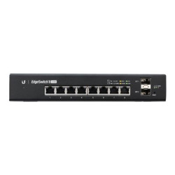 Ubiquiti EdgeSwitch 8 - Přepínač - L3 - řízený - 8 x 10 100 1000 (PoE+) + 2 x gigabitů SFP - Lze montovat do rozvaděče - PoE+