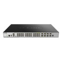 D-Link DGS 3630-28TC - Přepínač - L3 - řízený - 20 x 10 100 1000 + 4 x kombinace Gigabit SFP + 4 x 10 Gigabit SFP+ - Lze montovat do rozvaděče