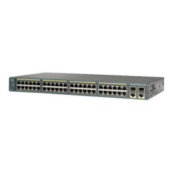 Cisco Catalyst 2960-Plus 48PST-S - Přepínač - řízený - 48 x 10 100 (PoE) + 2 x gigabitů SFP + 2 x 10 100 1000 - Lze montovat do rozvaděče - PoE (370 W)