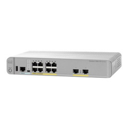 Cisco Catalyst 3560CX-8PT-S - Přepínač - řízený - 10 x 10 100 1000 (PoE+) - desktop, Lze montovat do rozvaděče, lze montovat na konzolu DIN, pro připevnění na zeď - PoE+ (146 W)