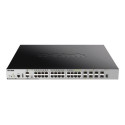 D-Link DGS 3630-28PC - Přepínač - L3 - řízený - 20 x 10 100 1000 (PoE+) + 4 x kombinace Gigabit SFP + 4 x 10 Gigabit SFP+ - Lze montovat do rozvaděče - PoE+ (370 W)