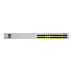Cisco Catalyst 2960L-SM-24PQ - Přepínač - inteligentní - 24 x 10 100 1000 (PoE+) + 4 x Gigabit SFP (uplink) - desktop, Lze montovat do rozvaděče - PoE+ (195 W)