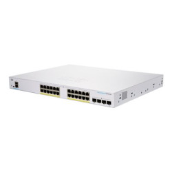 Cisco Business 250 Series CBS250-24FP-4G - Přepínač - L3 - inteligentní - 24 x 10 100 1000 (PoE+) + 4 x gigabitů SFP - Lze montovat do rozvaděče - PoE+ (370 W)
