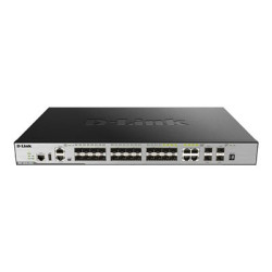 D-Link DGS 3630-28SC - Přepínač - L3 - řízený - 20 x Gigabit SFP + 4 x kombinované 1000Base-T + 4 x 10 Gigabit SFP+ - Lze montovat do rozvaděče