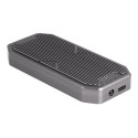 Delock - Kryt úložiště - gaming, RGB LED illumination - M.2 - M.2 NVMe Card PCIe (NVMe) - USB 3.2 (Gen 2x2) - šedá