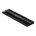 Delock Heatsink flat 100 mm for M.2 module black - Chladič SSD - černá