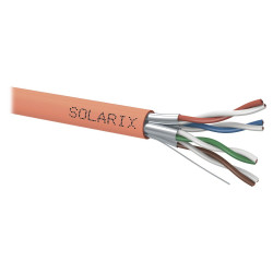 Solarix kabel STP CAT6A LS0HFR B2ca s1 d1 a1 500m cívka SXKD-6A-STP-LS0HFR-B2ca